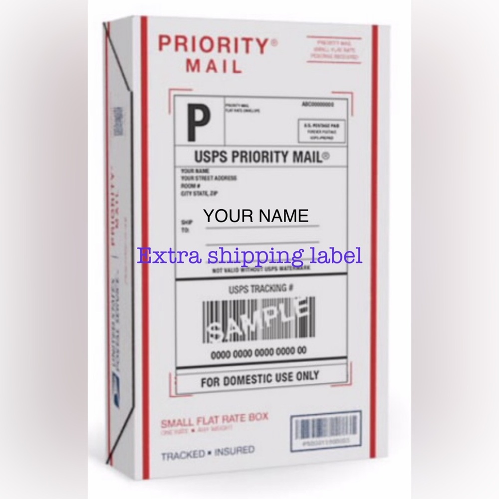 EXTRA SHIPPING LABEL 🏷️